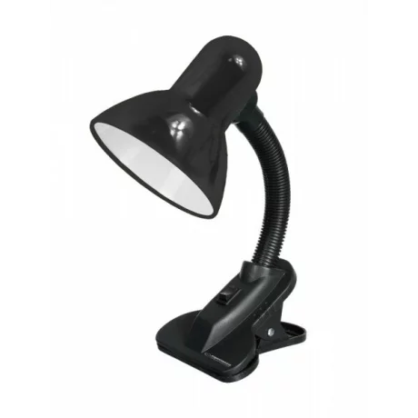 Lampa de birou cu clips E27 Esperanza Procyon, ELD106K, cu brat flexibil, 3W, Negru
