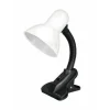 Lampa de birou cu clips E27 Esperanza Procyon, ELD106W, cu brat flexibil, 3W, Alb