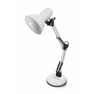Lampa de birou E27 Esperanza Avior, ELD112W, cu brat flexibil, 12W, Alb