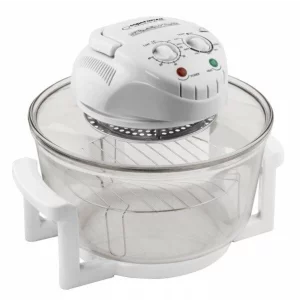 Mini cuptor convectie Esperanza Quasar, EKO003, halogen, 1400 W, 12l, Alb