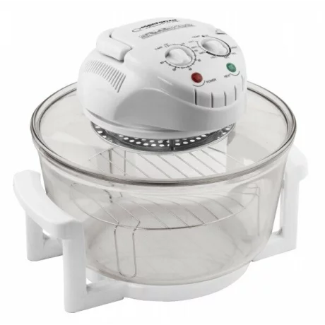 Mini cuptor convectie Esperanza Quasar, EKO003, halogen, 1400 W, 12l, Alb