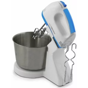 Mixer cu bol Esperanza Biscotti, EKM019WB, 150W, 2.5l, Alb/Albastru