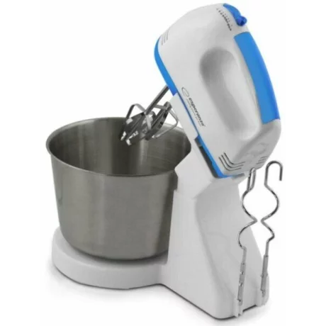 Mixer cu bol Esperanza Biscotti, EKM019WB, 150W, 2.5l, Alb/Albastru