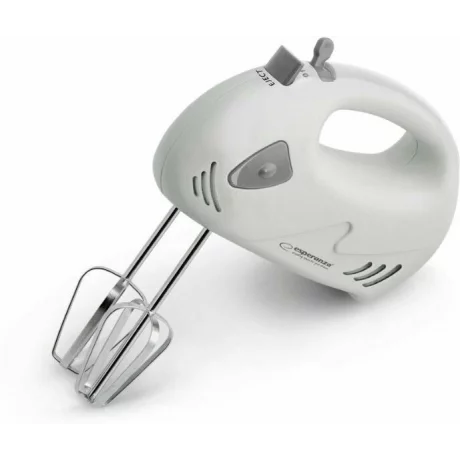 Mixer de mana Esperanza Muffin, EKM007WE, 150W, Alb/Gri
