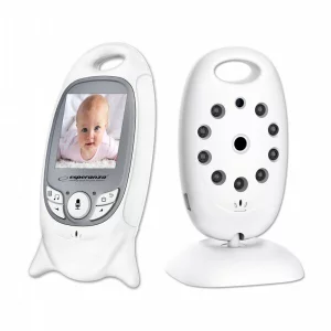 Monitor baby cu camera Esperanza Gregorio, EHM001, wireless, camera, night vision, raza 50m, Alb