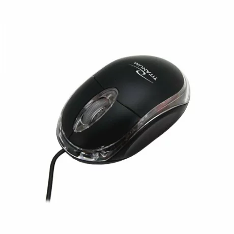 Mouse optic cu fir Esperanza Raptor, TM102K, 3 butoane, Usb, 1000dpi, Negru/Transparent
