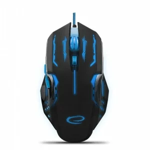 Mouse Optic Gaming Esperanza Apache, EGM403B, 2400dpi, 1.5m, Usb, Negru/Albastru