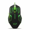 Mouse Optic Gaming Esperanza Apache, EGM403G, 2400dpi, 1.5m, Usb, Negru/Verde