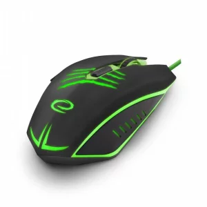 Mouse Optic Gaming Esperanza Claw, EGM209, 2400dpi, 1.5m, Usb, Negru/Verde