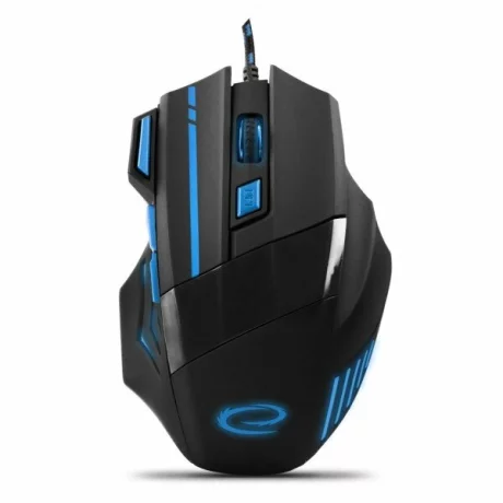 Mouse Optic Gaming Esperanza Wolf, EGM201B, 2400dpi, 1.5m, Usb, Negru/Albastru