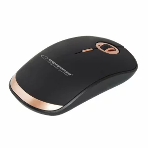 Mouse optic wireless Esperanza Acrux, EM127, 4 butoane, 2.4GHz, Usb, 1600dpi, Negru/Bej
