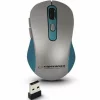 Mouse optic wireless Esperanza Adara, EM131B, 6 butoane, Usb, 1600dpi, Gri/Albstru
