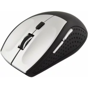Mouse optic wireless Esperanza Andromeda, EM123S, 6 butoane, BT 3.0, 2400dpi, Negru/ Argintiu