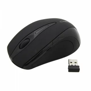 Mouse optic wireless Esperanza Antares, EM101K, 2.4GHz, 3 butoane, Usb, 1000dpi, Negru