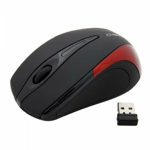 Mouse optic wireless Esperanza Antares, EM101R, 2.4GHz, 3 butoane, Usb, 1000dpi, Negru/Rosu
