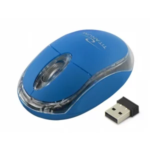 Mouse optic wireless Esperanza Condor, TM120B,  3 butoane, 2.4GHz, Usb, 1000dpi, Albastru