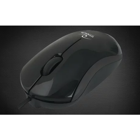 Mouse optic wireless Esperanza Dorado, TM125K,  3 butoane, 2.4GHz, Usb-C, 1000dpi, Negru