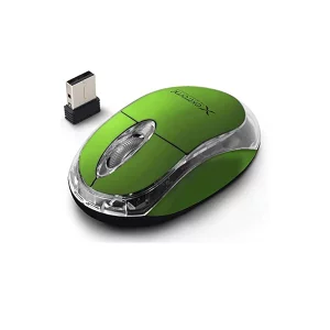 Mouse optic wireless Esperanza Harrier, XM105G,  3 butoane, 2.4GHz, Usb, 1000dpi, Verde/Transparent
