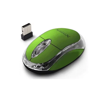 Mouse optic wireless Esperanza Harrier, XM105G,  3 butoane, 2.4GHz, Usb, 1000dpi, Verde/Transparent