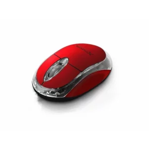 Mouse optic wireless Esperanza Harrier, XM105R,  3 butoane, 2.4GHz, Usb, 1000dpi, Rosu/Transparent