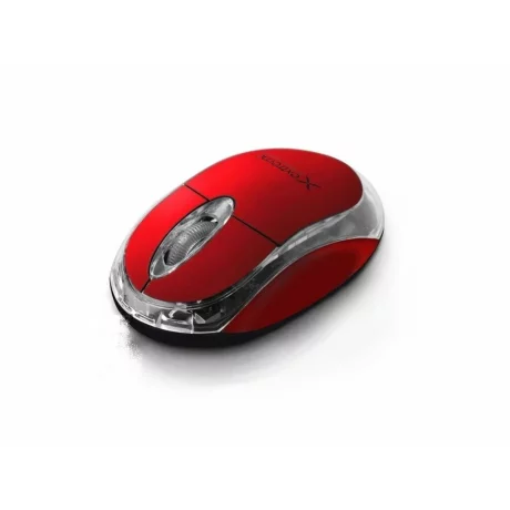 Mouse optic wireless Esperanza Harrier, XM105R,  3 butoane, 2.4GHz, Usb, 1000dpi, Rosu/Transparent