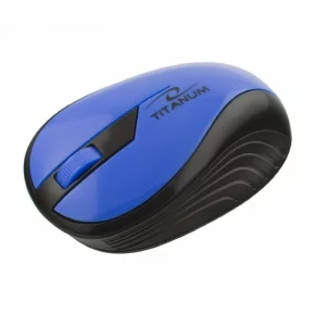 Mouse optic wireless Esperanza Rainbow, TM114B, 3 butoane, 2.4GHz, Usb, 1000dpi, Negru/Albastru