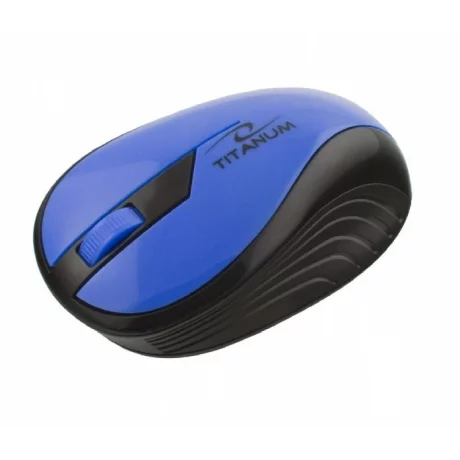 Mouse optic wireless Esperanza Rainbow, TM114B, 3 butoane, 2.4GHz, Usb, 1000dpi, Negru/Albastru