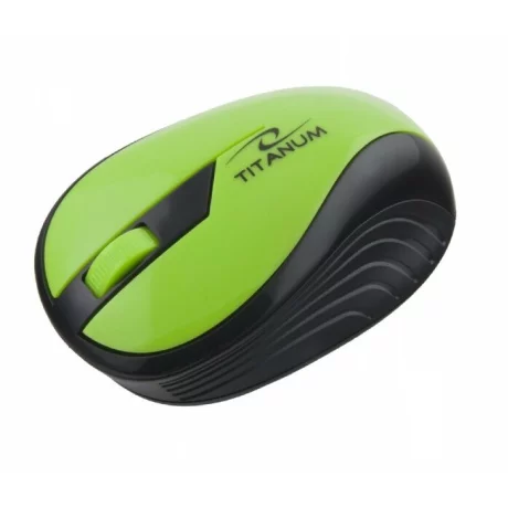 Mouse optic wireless Esperanza Rainbow, TM114G, 3 butoane, 2.4GHz, Usb, 1000dpi, Negru/Verde
