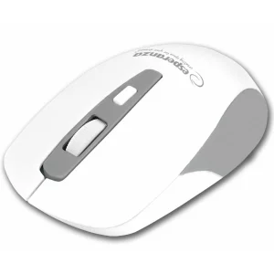 Mouse optic wireless Esperanza Sargas, EM130W, 4 butoane, Usb, 1600dpi, Alb/Gri