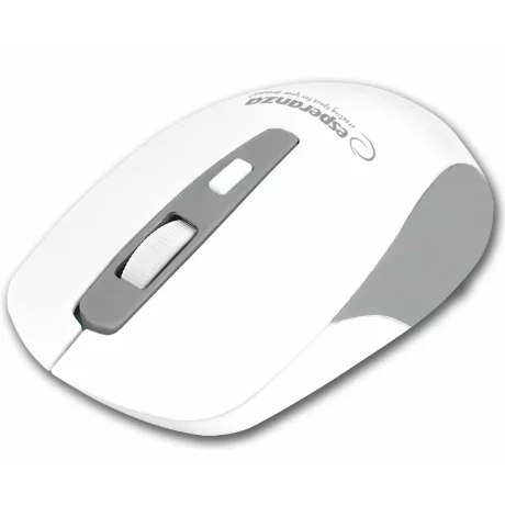 Mouse optic wireless Esperanza Sargas, EM130W, 4 butoane, Usb, 1600dpi, Alb/Gri