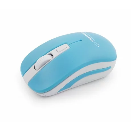 Mouse optic wireless Esperanza Uranus, EM116WB,  4 butoane, 2.4GHz, Usb, 1600dpi, Alb/Albastru