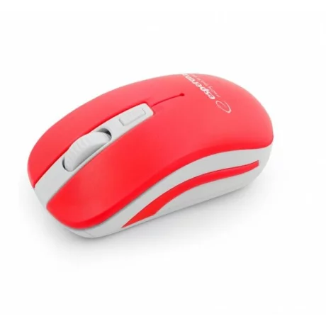 Mouse optic wireless Esperanza Uranus, EM116WG,  4 butoane, 2.4GHz, Usb, 1600dpi, Alb/Rosu