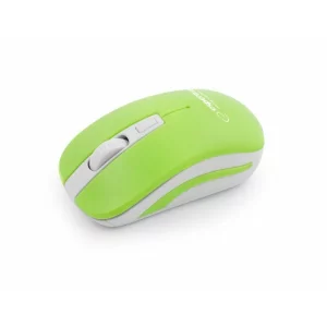 Mouse optic wireless Esperanza Uranus, EM116WG,  4 butoane, 2.4GHz, Usb, 1600dpi, Alb/Verde