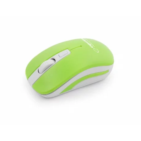 Mouse optic wireless Esperanza Uranus, EM116WG,  4 butoane, 2.4GHz, Usb, 1600dpi, Alb/Verde