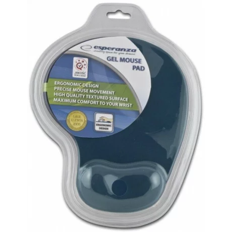 Mousepad cu gel Esperanza, EA137B, Albastru