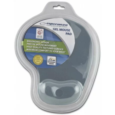 Mousepad cu gel Esperanza EA137Y design ergonomic, Gri