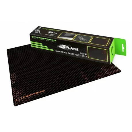 Mousepad gaming Flame Esperanza, EGP101R, mini, Negru/Rosu