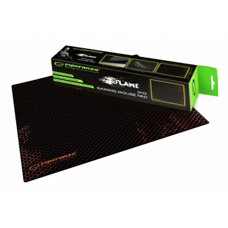 Mousepad gaming Flame Esperanza, EGP102R, midi, Negru/Rosu