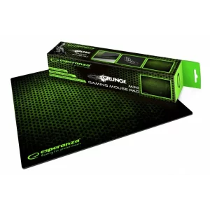 Mousepad gaming Grunge Esperanza, EGP101G, mini, Negru/Verde