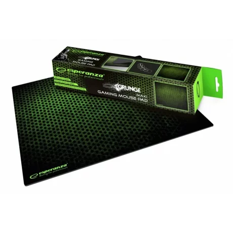Mousepad gaming Grunge Esperanza, EGP103G, maxi, Negru/Verde