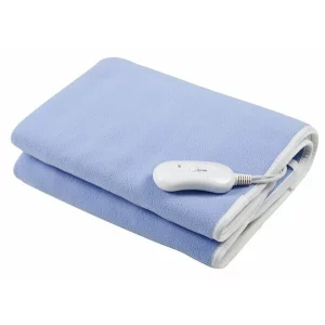 Patura electrica Esperanza Velvet, EHB001, 60W, 150x80cm, Albastru
