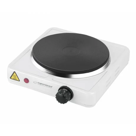 Plita electrica Esperanza Pinatubo, EKH002W, 1500W, 18.5 cm, Alb