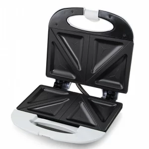 Prajitor de paine tip Sandwich maker Esperanza Mozzarella, TKT001W, 700W, Alb
