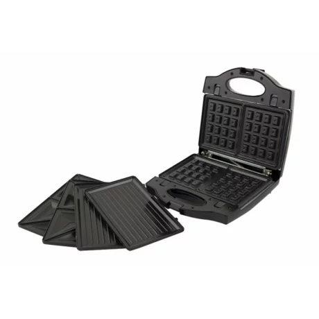 Prajitor de paine tip Sandwich Maker Esperanza Mufuletta, EKT005, 700W, Negru/Gri