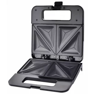 Prajitor de paine tip Sandwich maker Esperanza Parmigiano, EKT010, 1000W, Negru