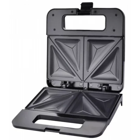 Prajitor de paine tip Sandwich maker Esperanza Parmigiano, EKT010, 1000W, Negru