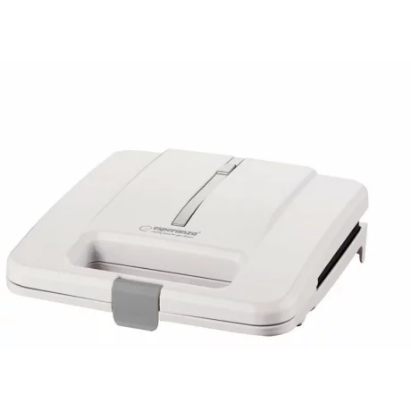 Prajitor de paine tip Sandwich maker Esperanza Parmigiano, EKT010W, 1000W, Alb
