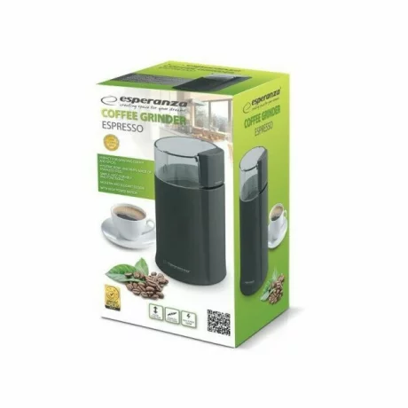 Rasnita de cafea Esperanza Espresso, EKC001K, 160W, Neagru