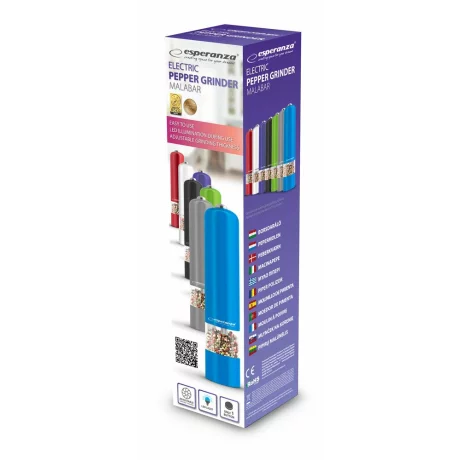 Rasnita de piper Esperanza Malabar, EKP001B, Albastru