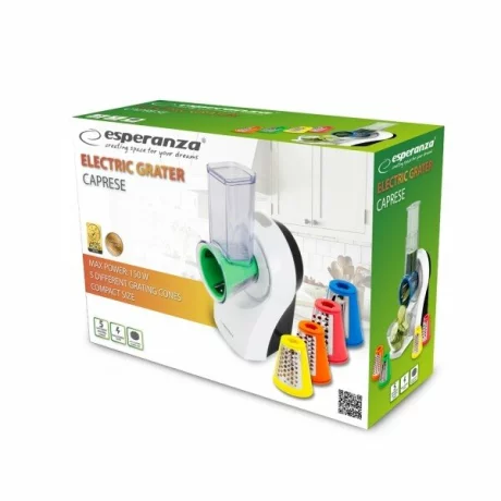 Razatoare electrica Esperanza Caprese, EKM026, 150W, 5 modele, Alb